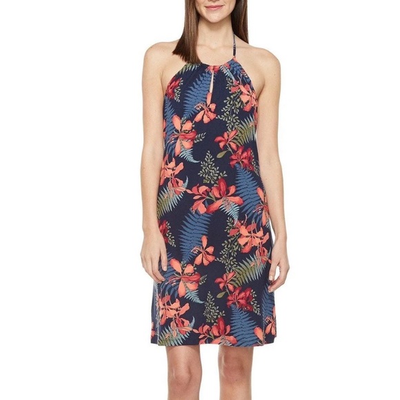 Tommy Bahama Halter Dress Tommy Bahama Halter Prima Peacock Midi Dress NWT
